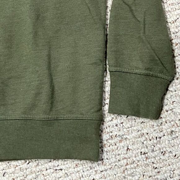 Dockers Quarter Zip Olive Green Sweatshirt Size Large - Picture 4 of 6